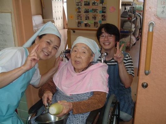 スタッフと入居者様