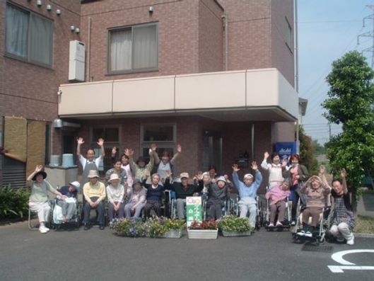スタッフと入居者様