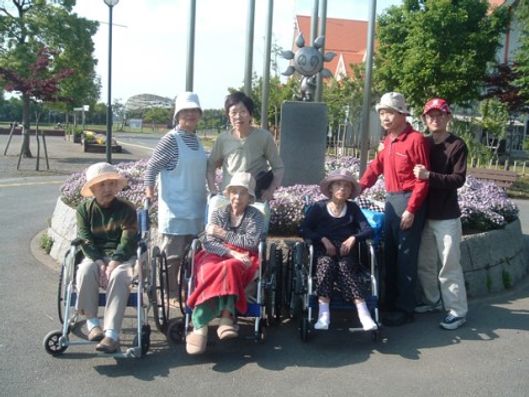 スタッフと入居者様