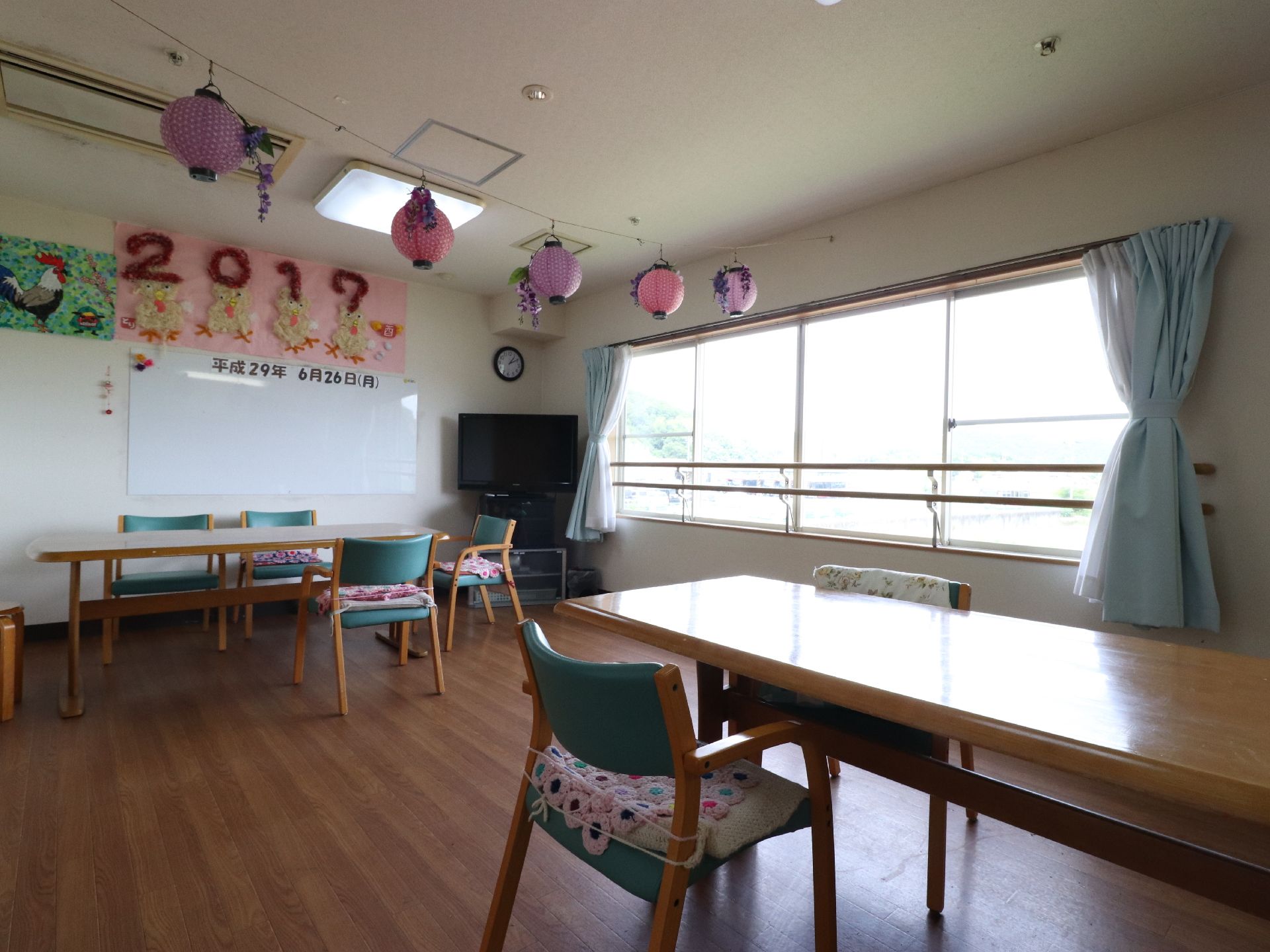 入居者のみんなが集える場所が用意されている。イベントでの利用はもちろんのこと、入居者同士が談笑する場所としても利用できる。