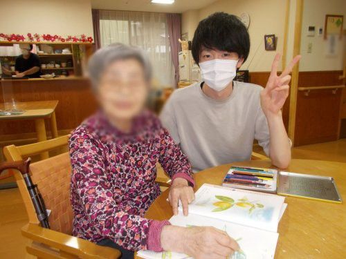 絵を描くテーブル