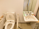 バリアフリーのトイレスペース