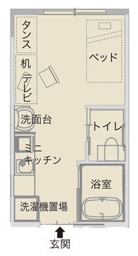 チャームスイート神戸摩耶の間取り1の間取り図