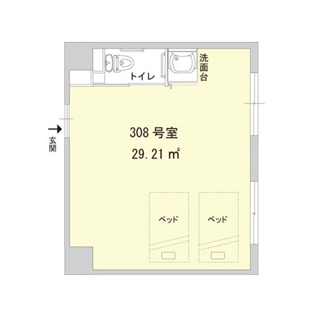 チャームスイート西宮浜の間取り2の間取り図