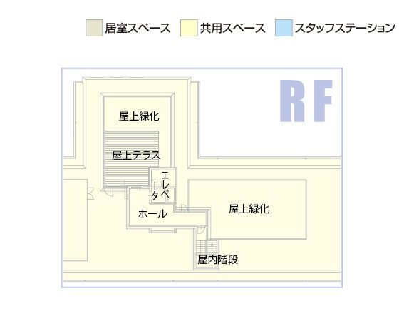 チャームスイート宝塚売布のＲＦのフロアマップ