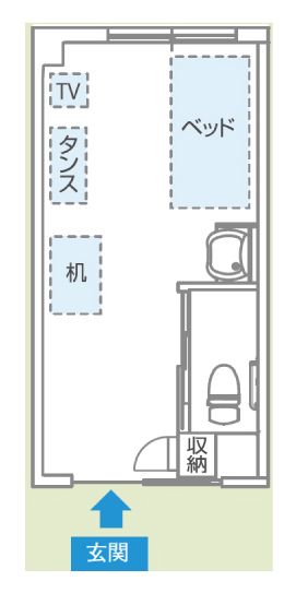 チャーム尼崎東園田の居室の間取り図