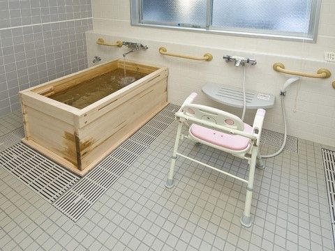 安全設計のお風呂スペース