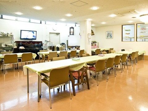 共用スペースの食堂