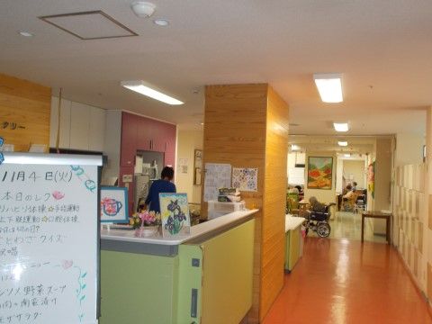 「プラセル九十九里」のデイサービス専用スペース。機能訓練で使われる専用のスペースがある。