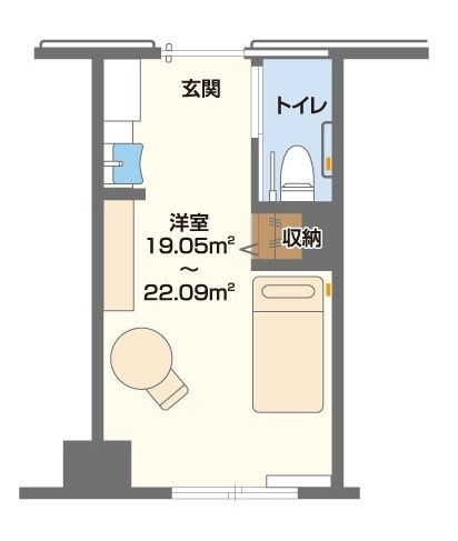 リュエル・シャンテールの全室個室の間取り図