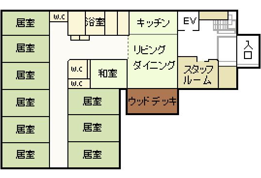 グループホーム いずみ別荘のフロアマップ1のフロアマップ