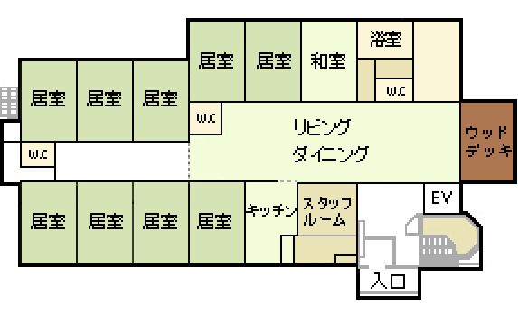グループホーム いずみ別荘2のフロアマップ1のフロアマップ