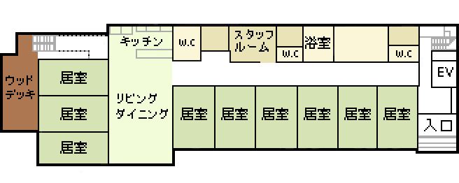 グループホーム せや別荘のフロアマップ1のフロアマップ