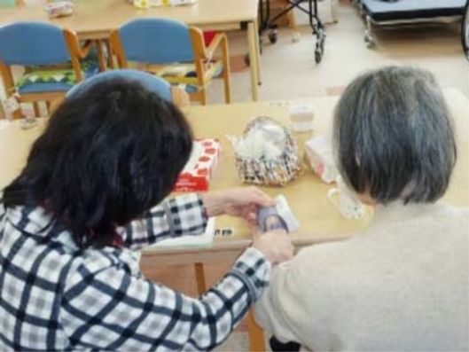 スタッフとご入居者様