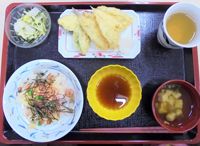 天ぷらとちらし寿司のセット