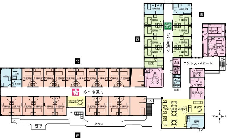 永遠の郷のフロアマップ1のフロアマップ
