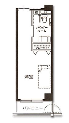 ファンライフ箕面のCタイプの間取り図