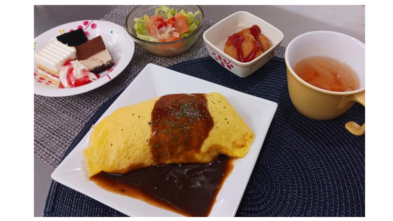 彩り豊かな食事セット