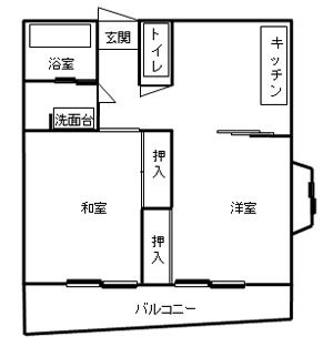 ペアウェル南山の賃貸マンションＢタイプの間取り図