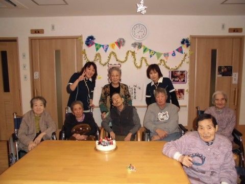お祝いする居室の様子