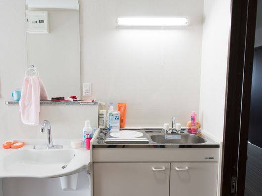 キッチンと洗面台