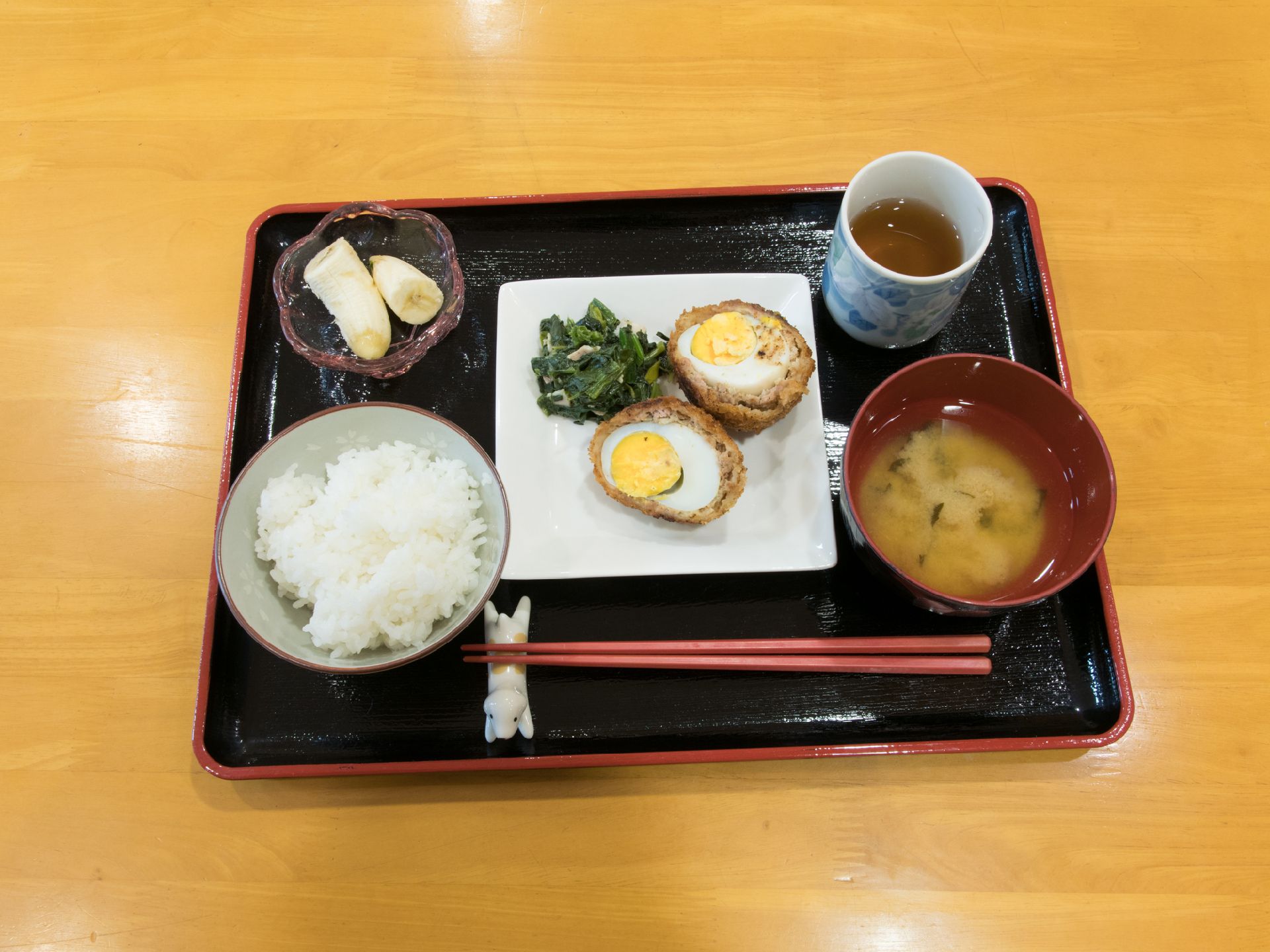 健康を意識した食事を豊富に用意している。