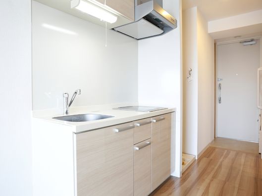 キッチンから玄関方向の様子