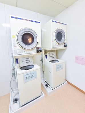 施設ごとに用意された洗濯室