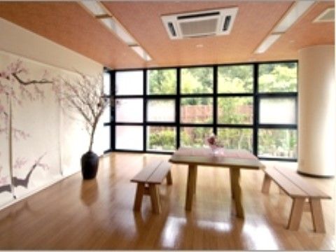 いにしえの里 創生の多目的ホール。家族との団らんの場などで利用している。