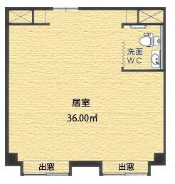 有料老人ホーム はな太宰府のＣタイプの間取り図