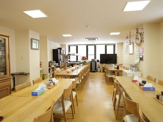 広々とした食堂