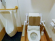 バリアフリーのトイレ設備がある部屋