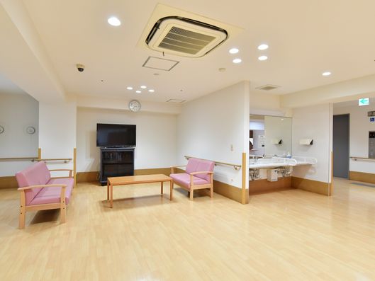 廊下の休憩スペース