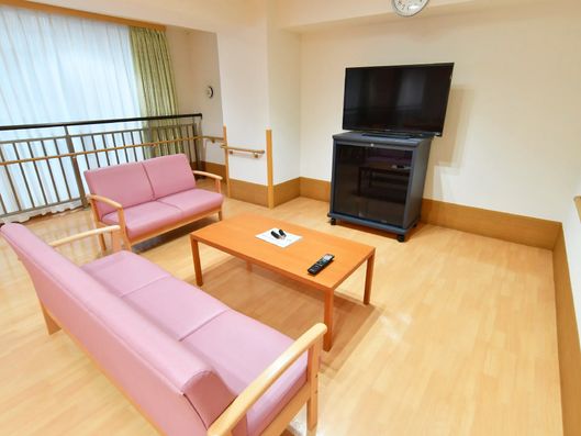 食堂の休憩スペース