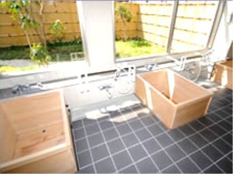 「プラザマアム」の浴室。入居者ニーズに応えた浴室を完備している。