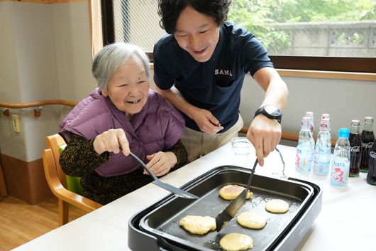 パンケーキ作り