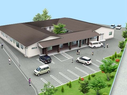 玄関前が広いスペースになっており、駐車場が完備されている施設