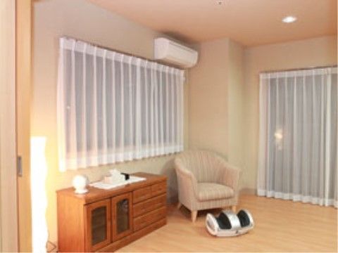 「太田駅前ケアパークそよ風」の二人部屋。夫婦暮らしや、兄弟、姉妹部屋を用意している。