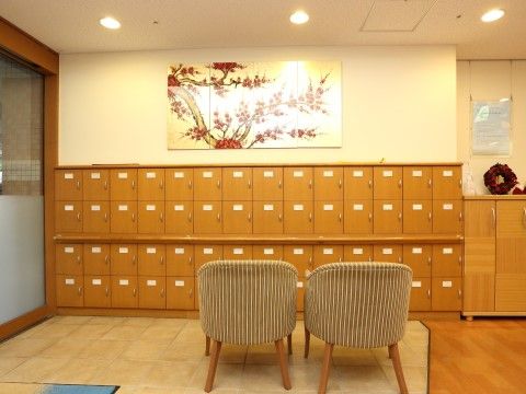 「石神井クラシック・コミュニティそよ風」入居者様専用個人ロッカー。個別用のロッカーを設置している。