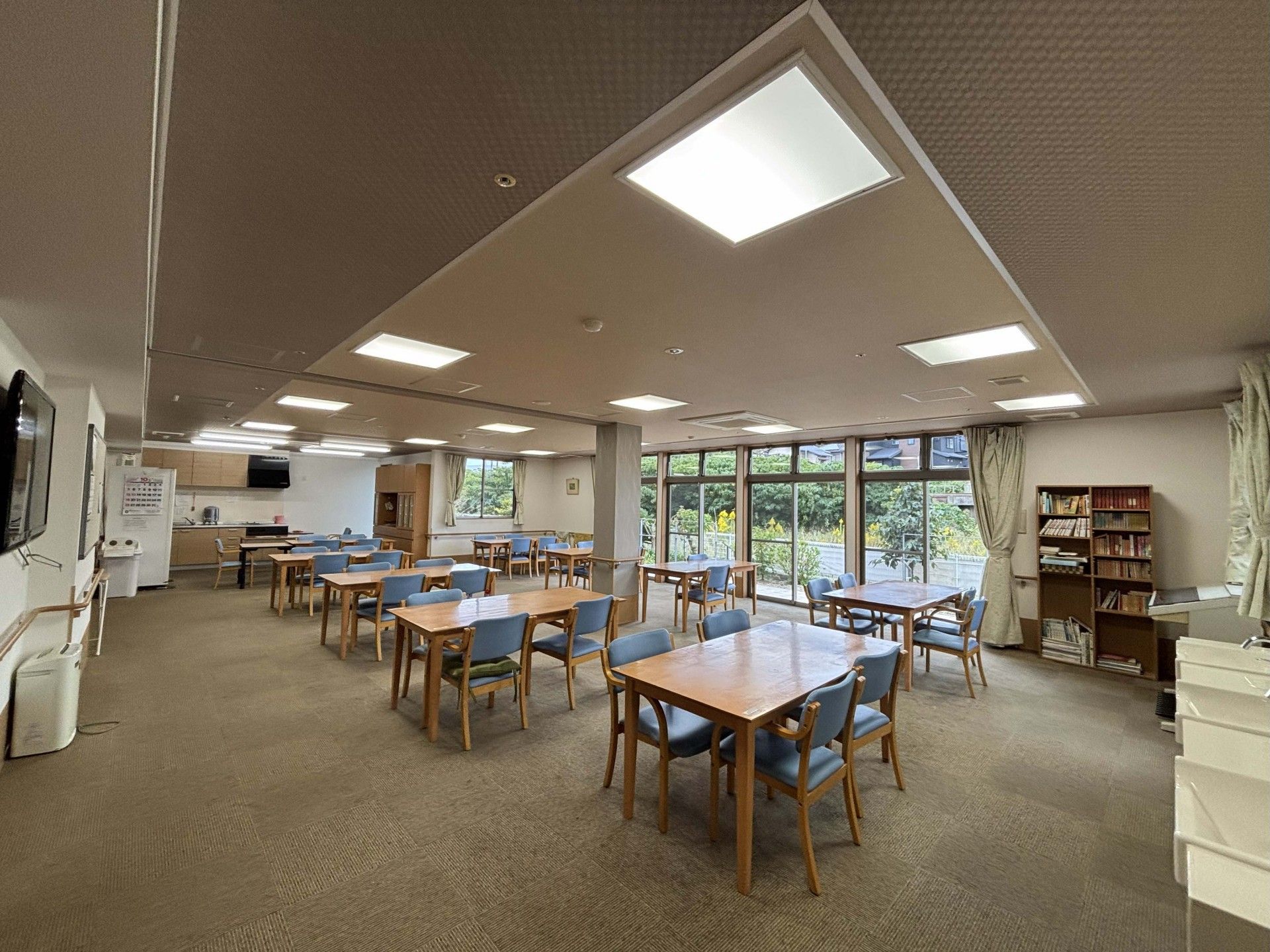 明るい共有スペース