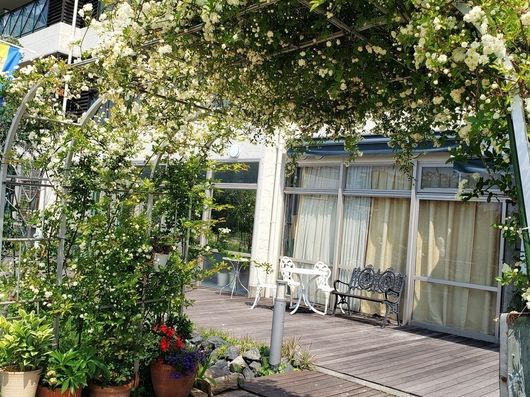 花壇のある住まい