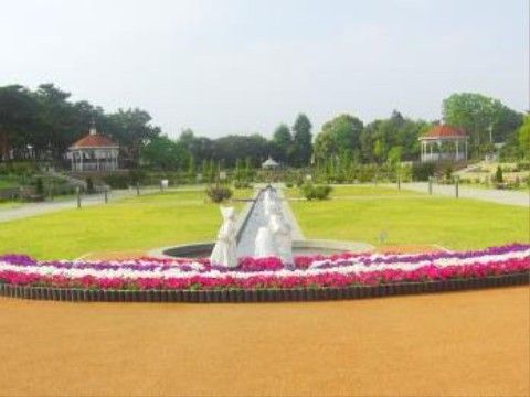 花壇のある敷島公園