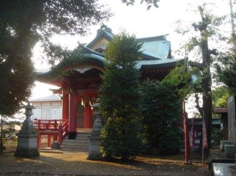 「エルダーホーム馬橋」の周辺の神社。お願い事を神社にする。