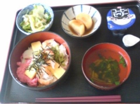 「エルダーホーム馬橋」のお食事。色彩のバランス良く、健康にいいお食事。
