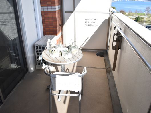 景色が見渡せるベランダ