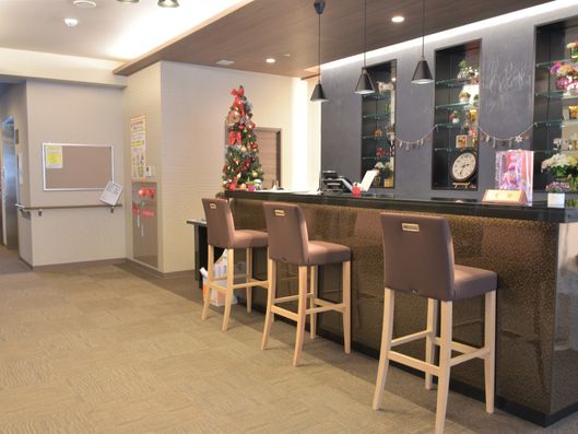 エントランスの受付