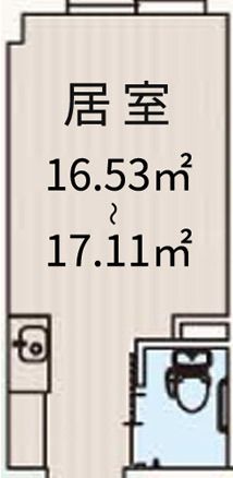 フォーユー八尾山本の居室の間取り図
