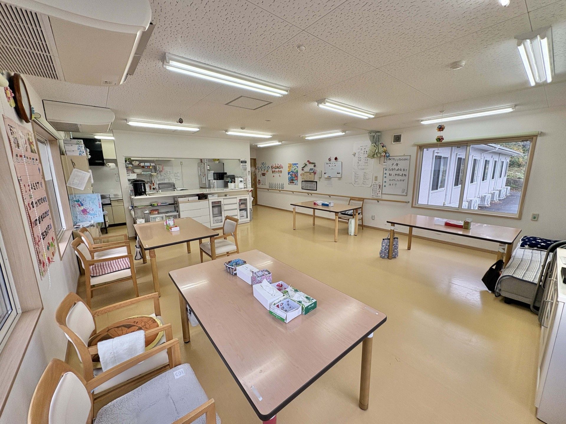 明るい共有スペース