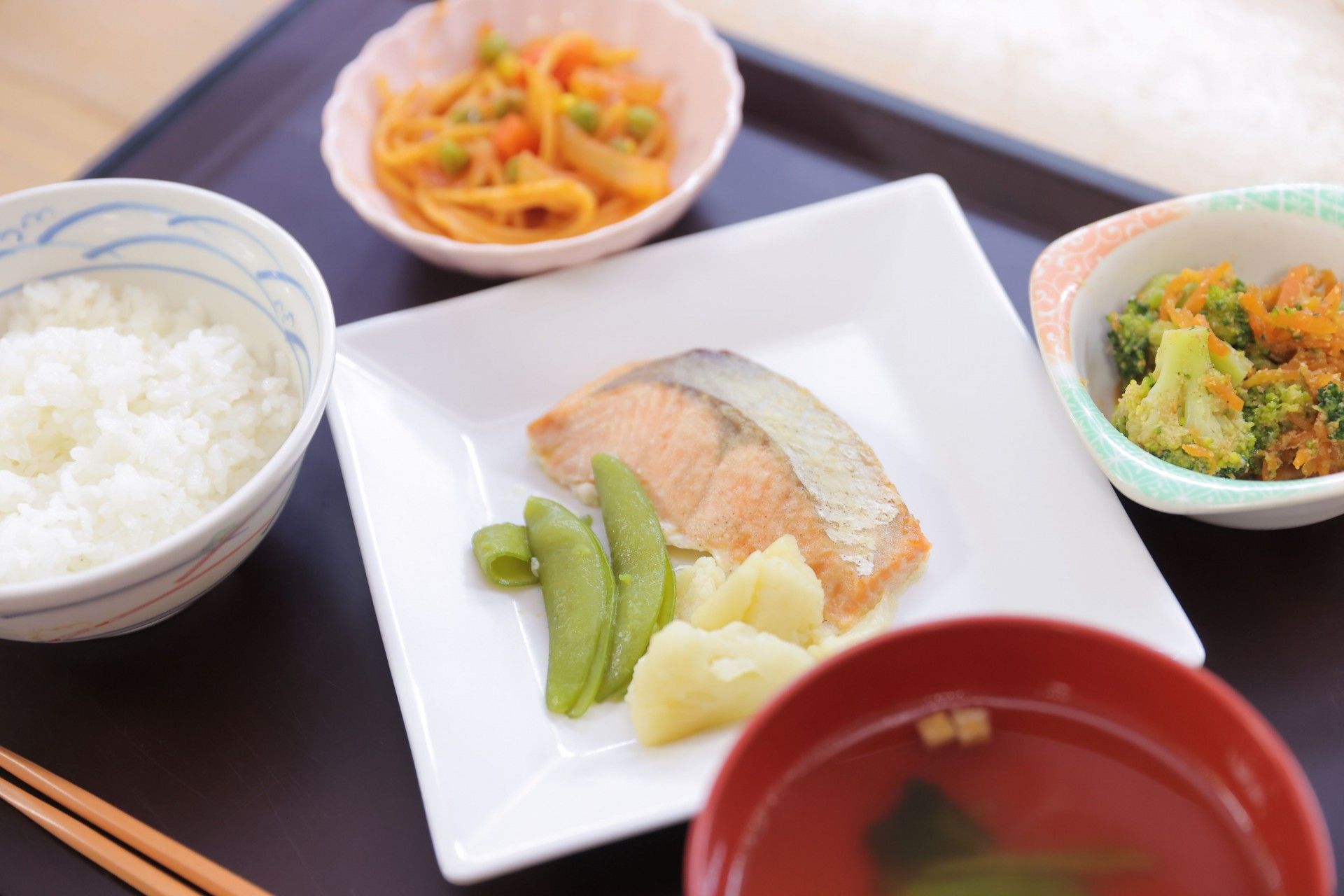 栄養バランスの取れた食事例