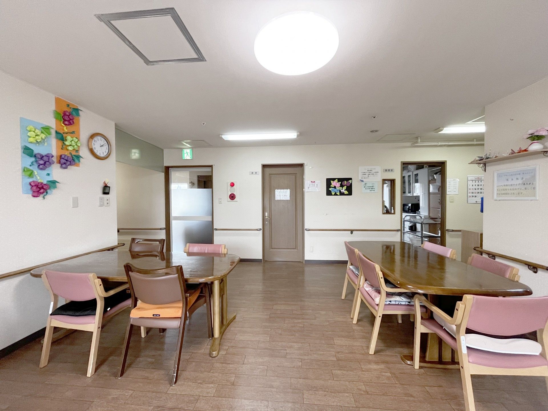 明るい共有スペース